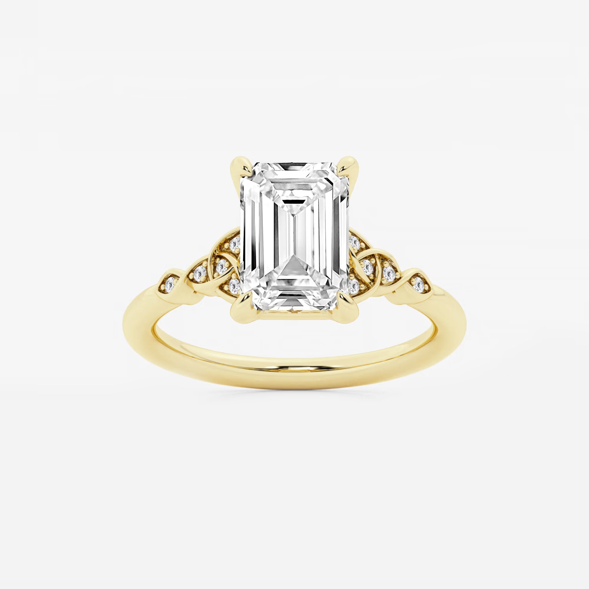 Emerald Cut Solitaire Engagement Ring
