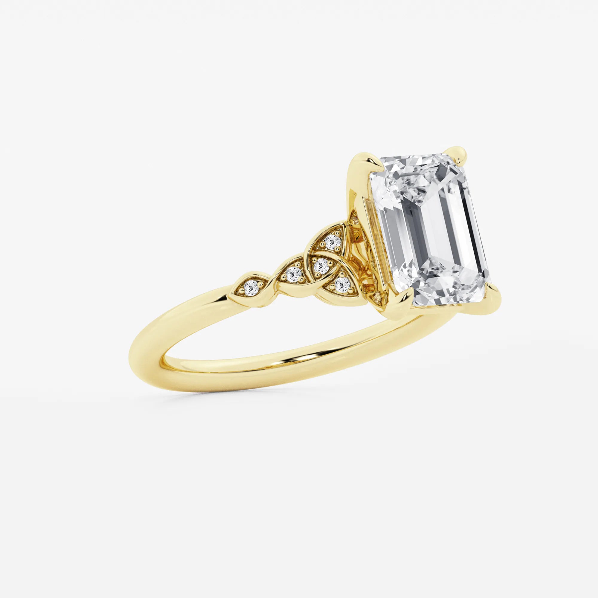 Emerald Cut Solitaire Engagement Ring