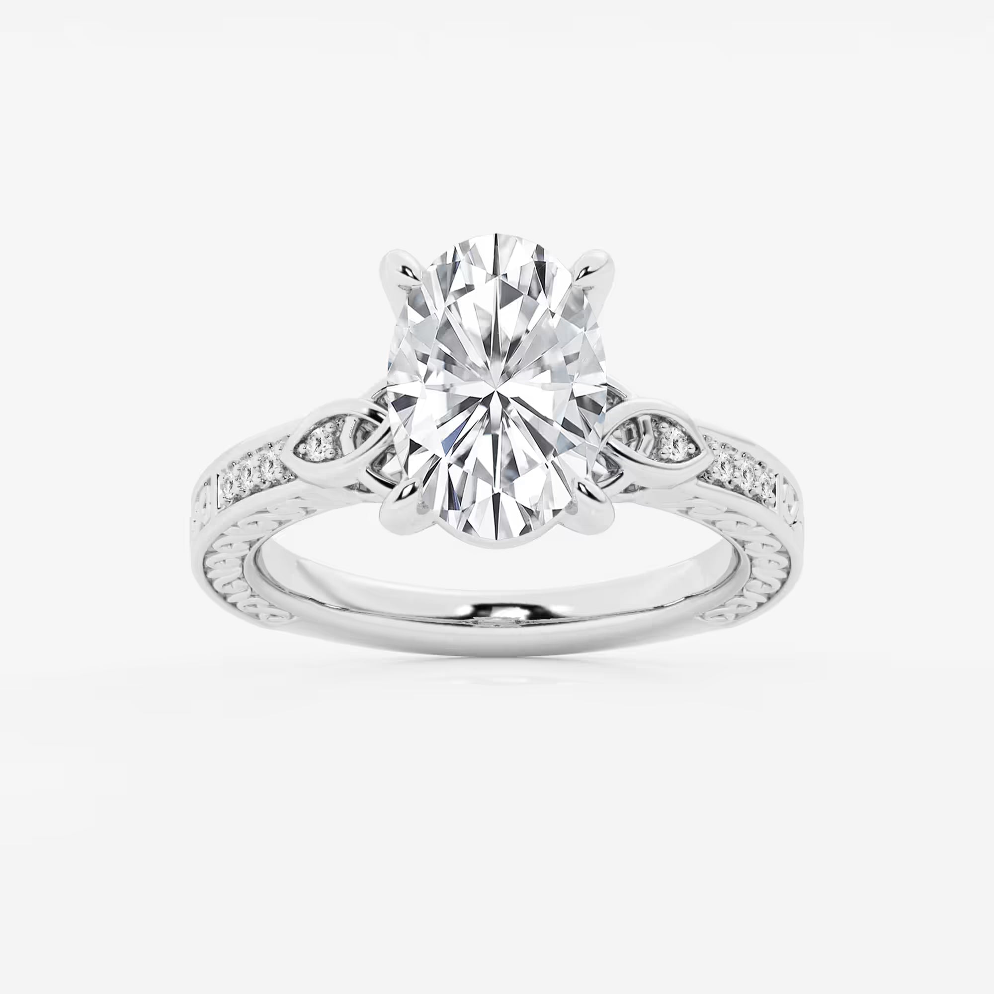 Oval Cut Solitaire Engagement Ring