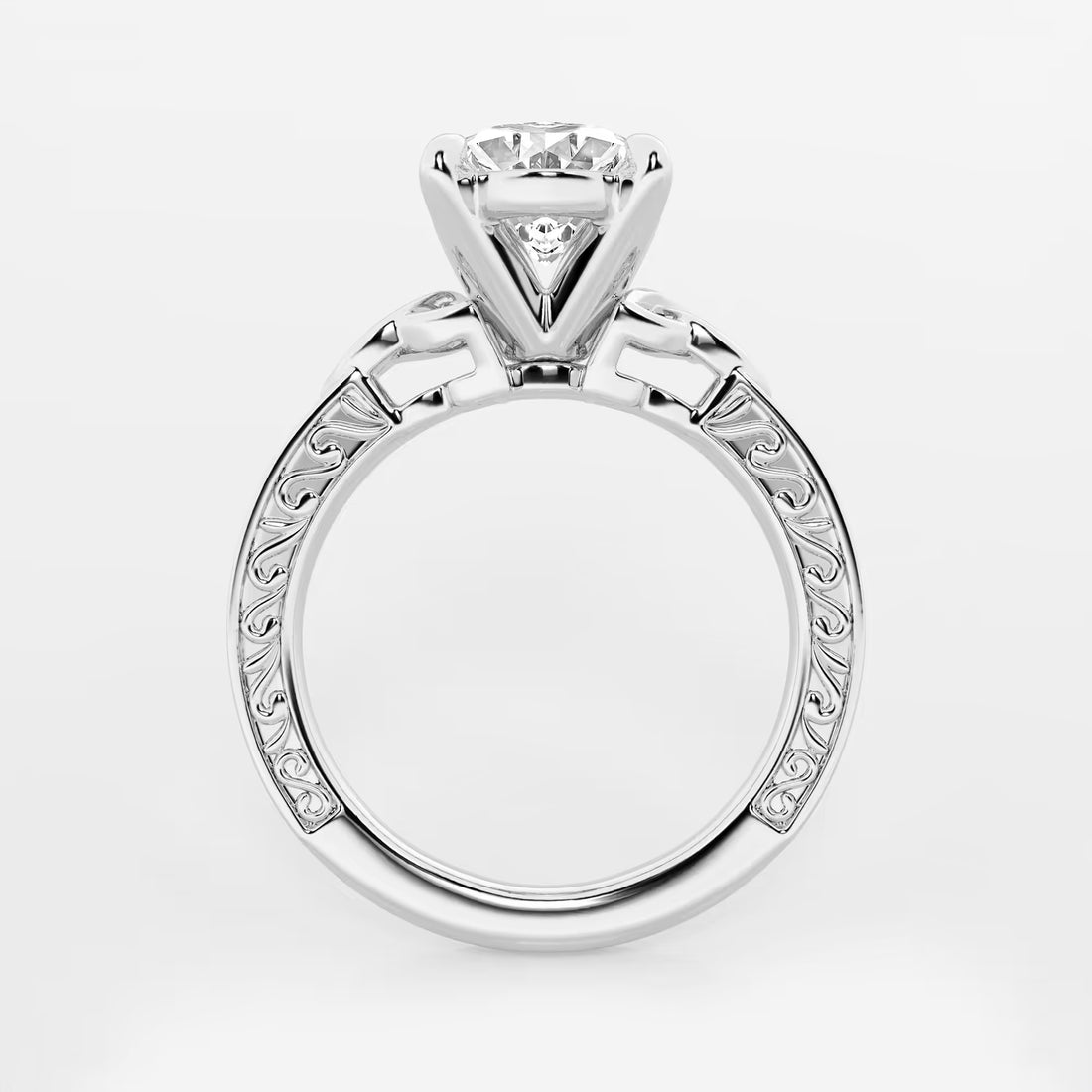 Oval Cut Solitaire Engagement Ring