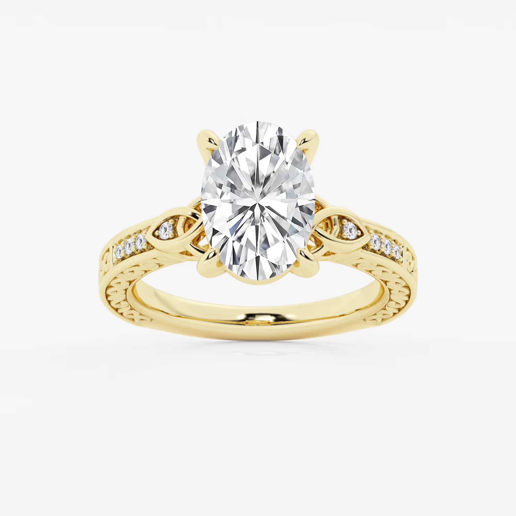 Oval Cut Solitaire Engagement Ring