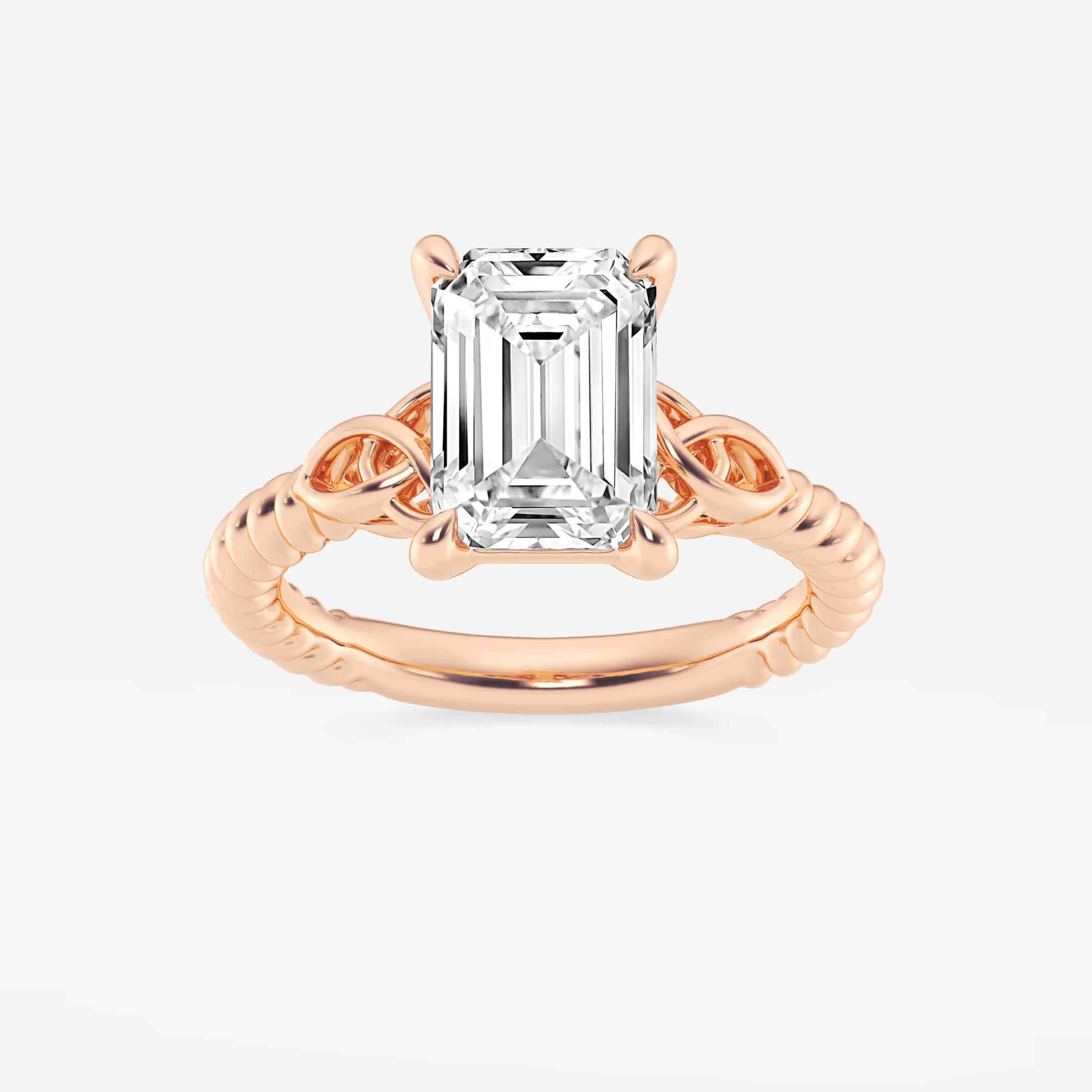 Emerald Cut Solitaire Engagement Ring