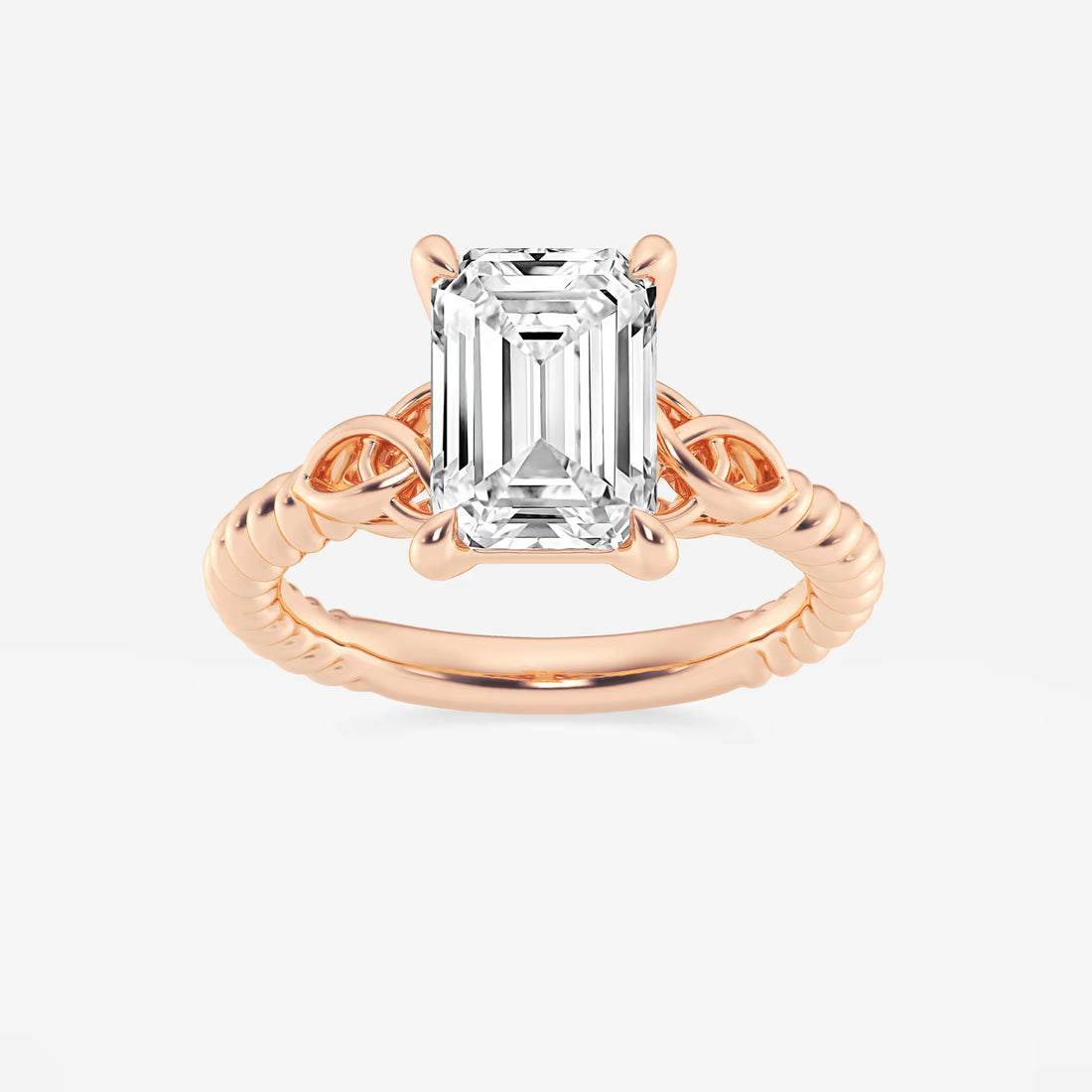 Emerald Cut Solitaire Engagement Ring