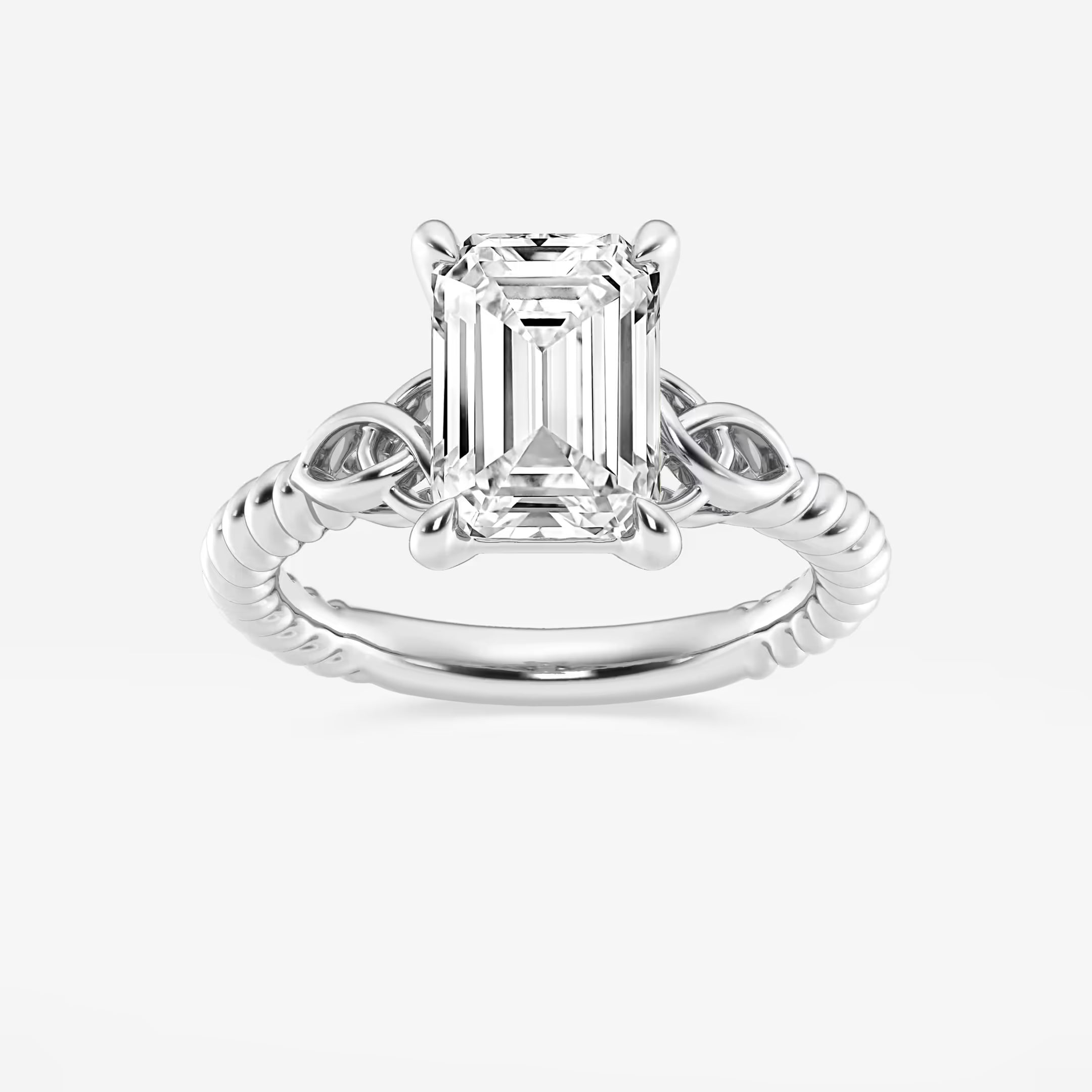 Emerald Cut Solitaire Engagement Ring