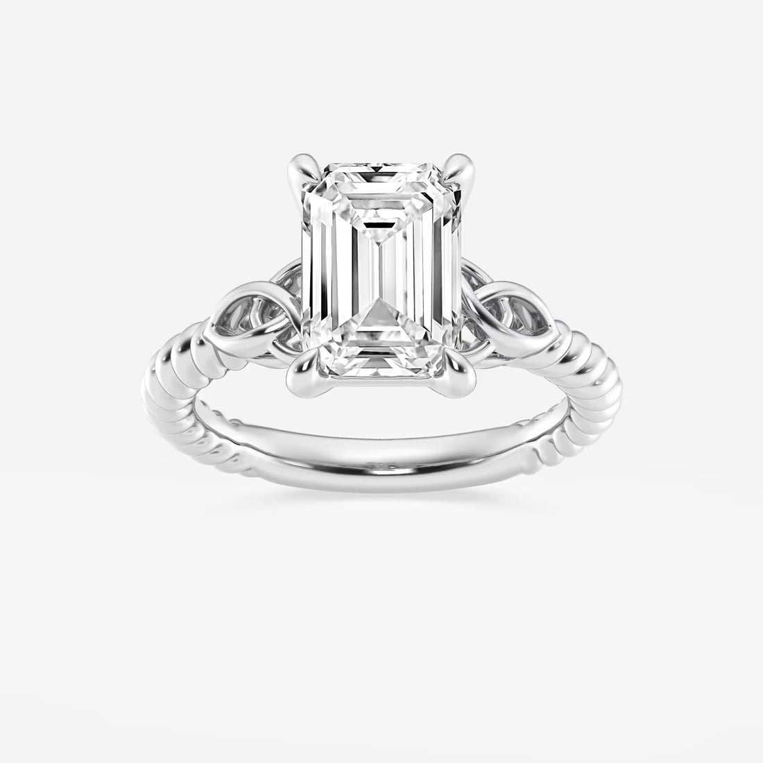 Emerald Cut Solitaire Engagement Ring