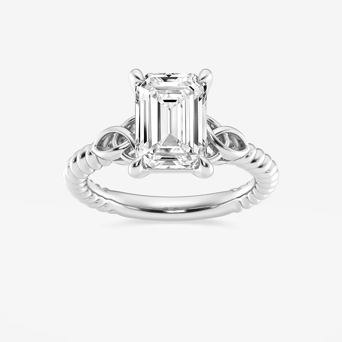 Emerald Cut Solitaire Engagement Ring
