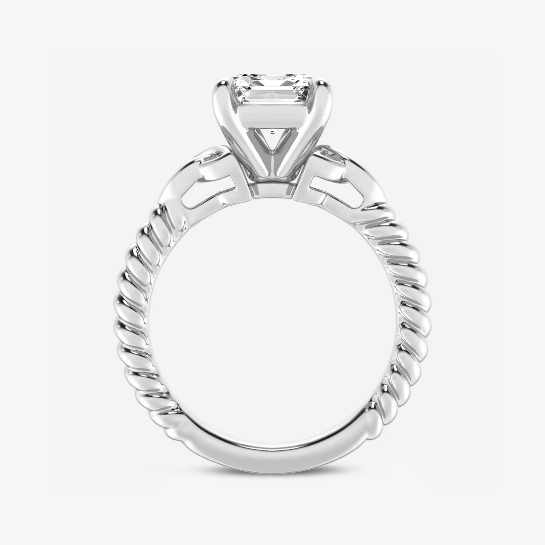 Emerald Cut Solitaire Engagement Ring