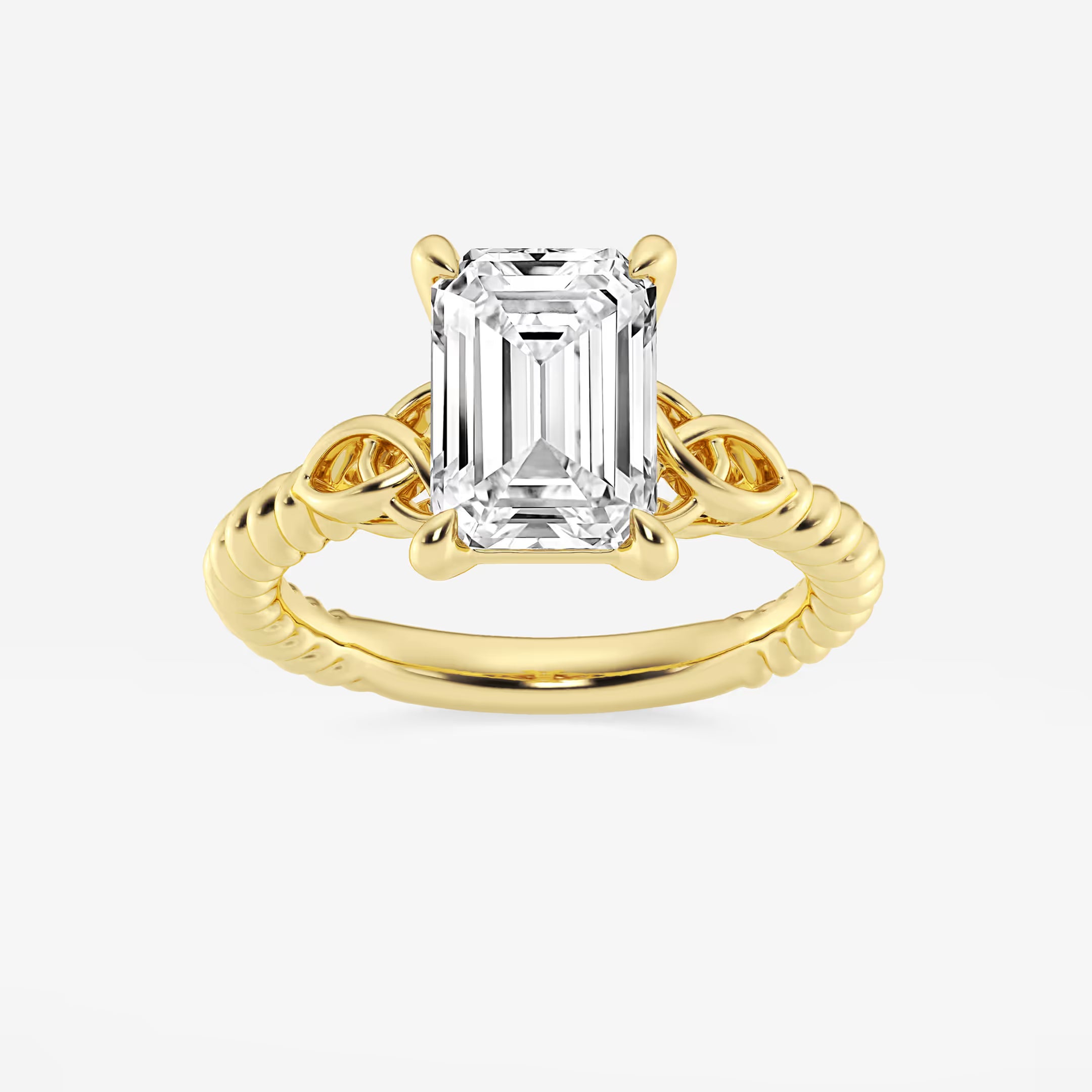 Emerald Cut Solitaire Engagement Ring