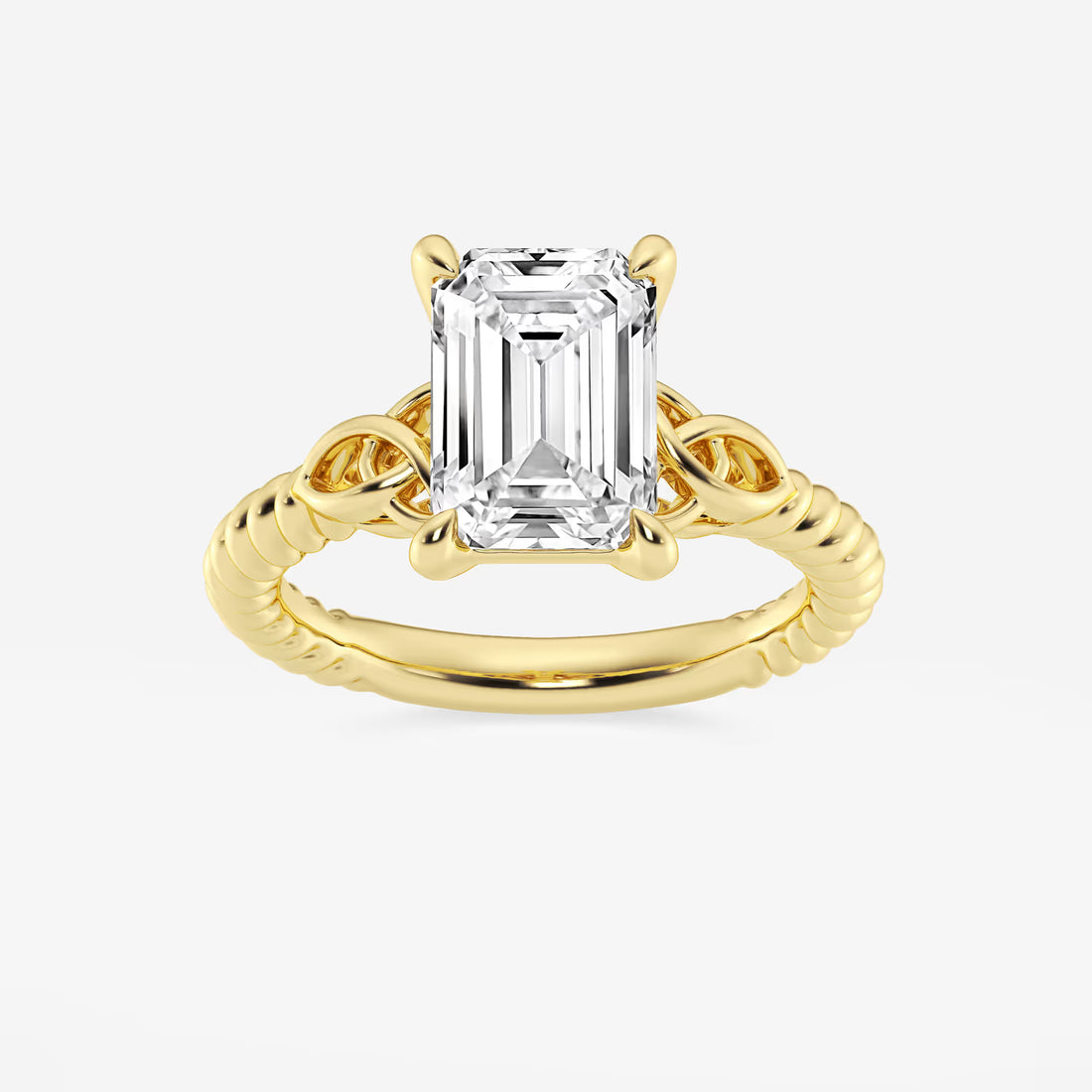 Emerald Cut Solitaire Engagement Ring