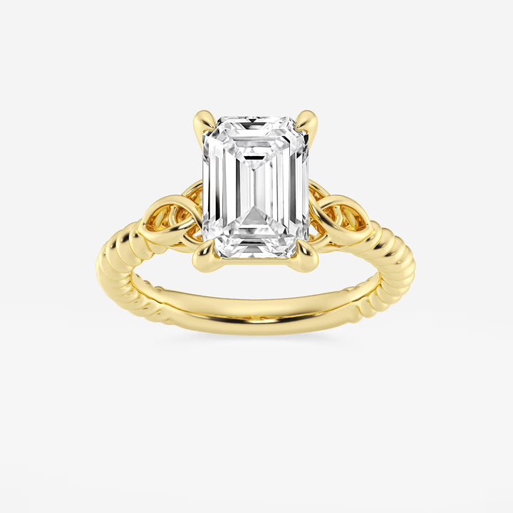 Emerald Cut Solitaire Engagement Ring