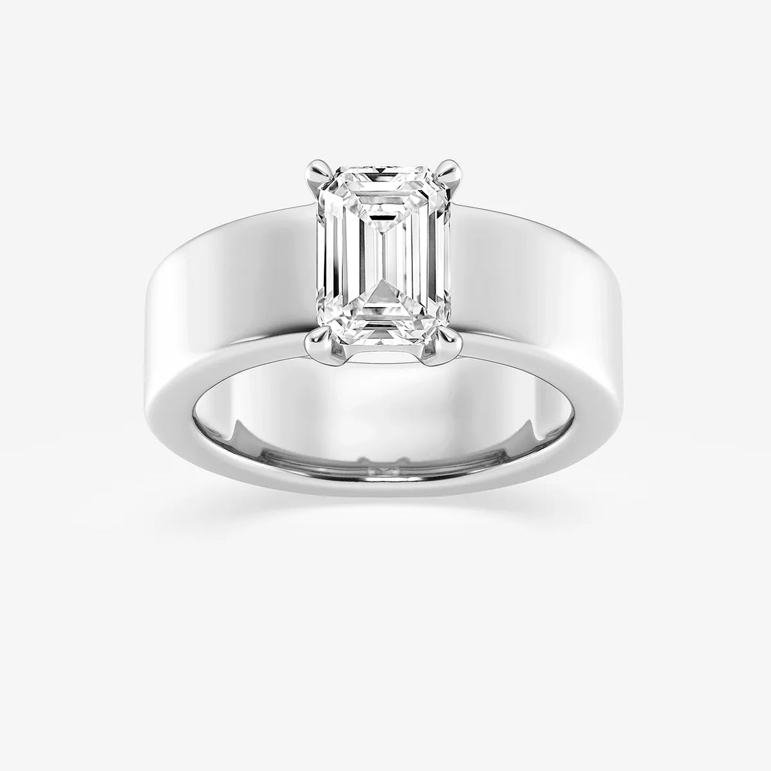 Emerald Cut Solitaire Engagement Ring