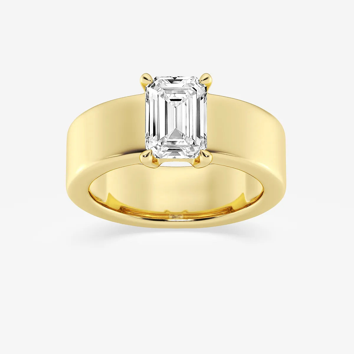 Emerald Cut Solitaire Engagement Ring