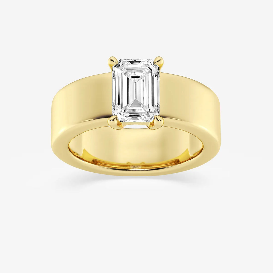 Emerald Cut Solitaire Engagement Ring