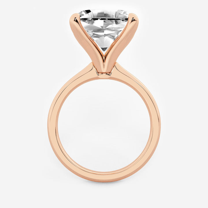 Petite Asscher Cut Lab-Grown Diamond Solitaire Engagement Ring