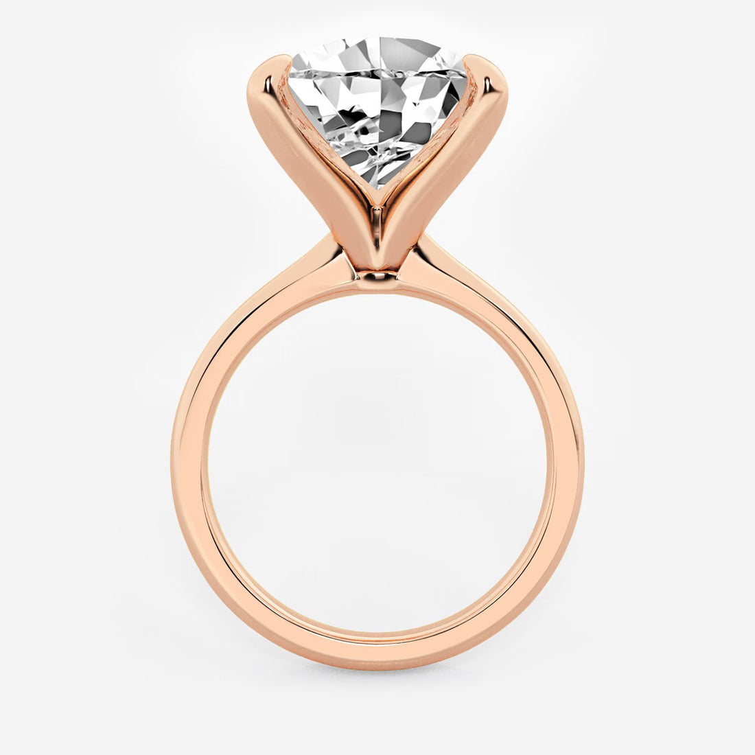Pear Lab Grown Diamond Petite Solitaire Engagement Ring
