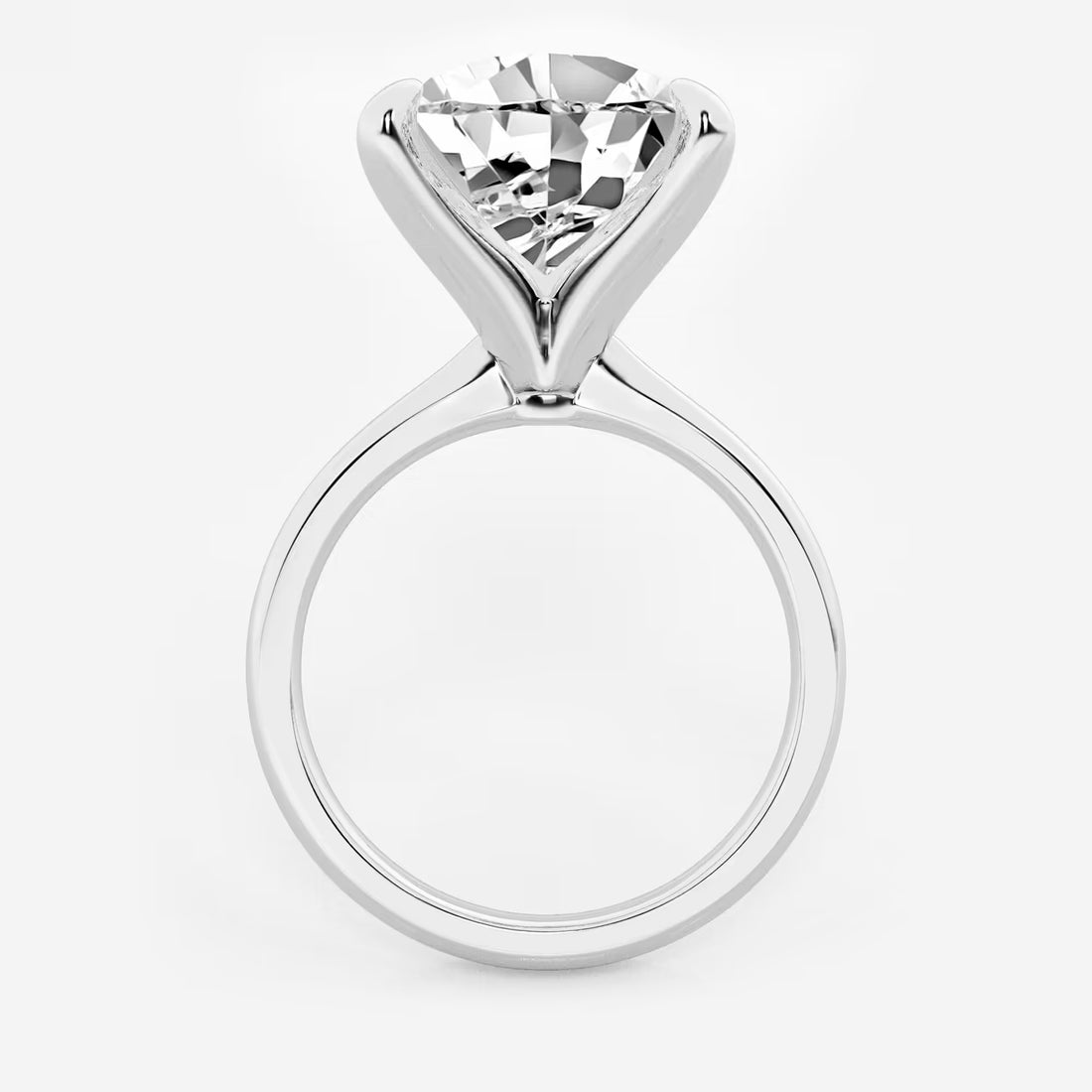 Pear Lab Grown Diamond Petite Solitaire Engagement Ring