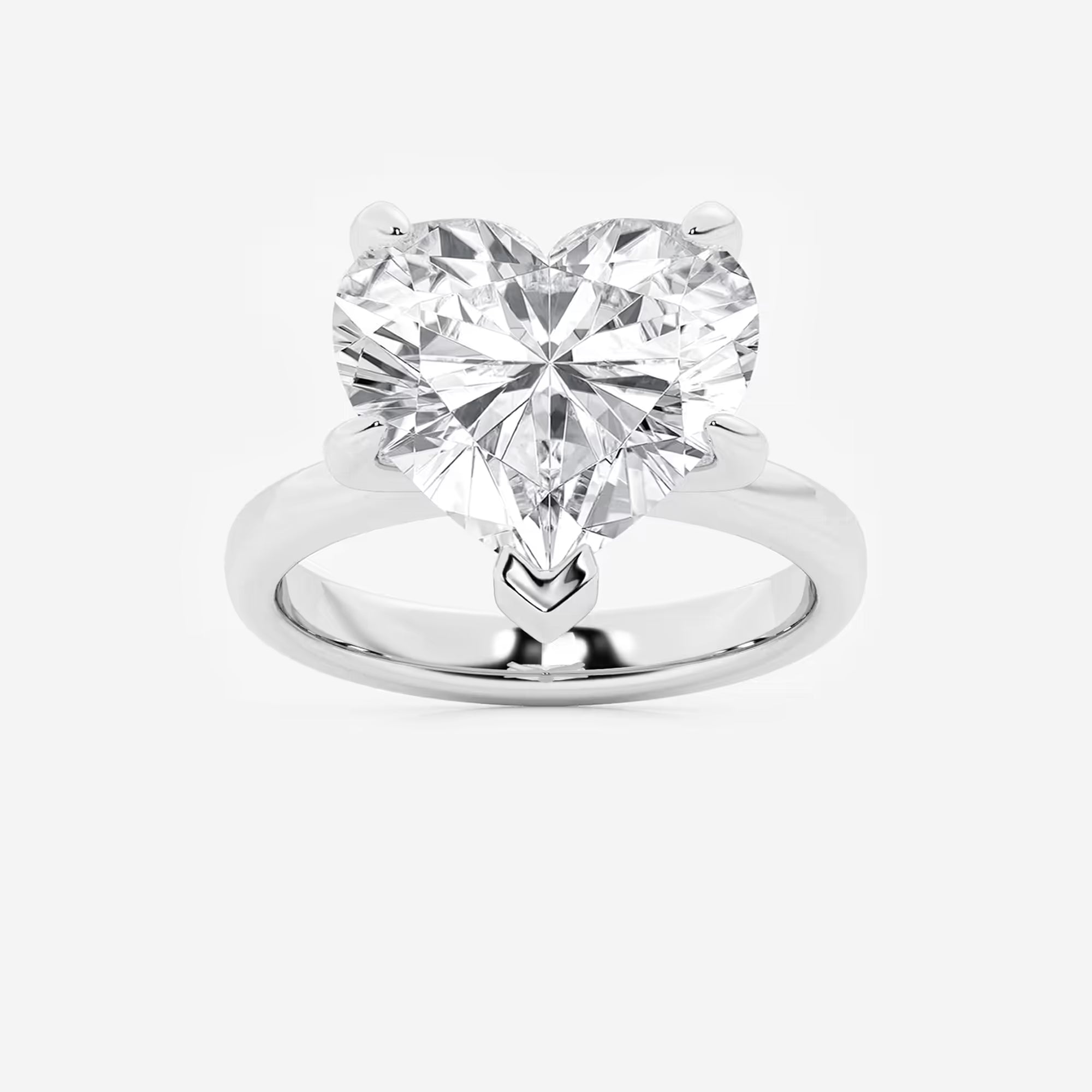 Amora Petite Heart Cut Lab-Grown Diamond Solitaire Engagement Ring