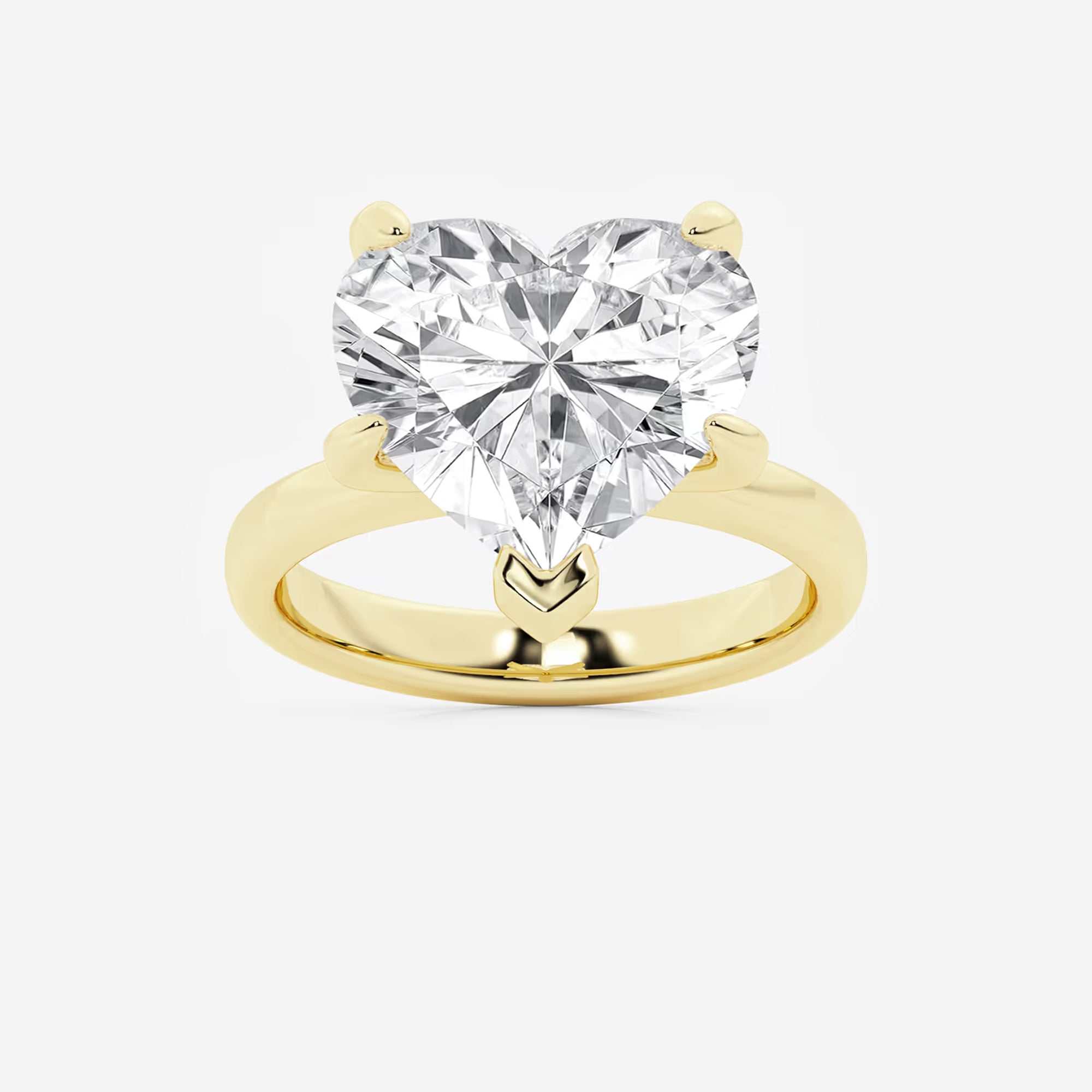 Amora Petite Heart Cut Lab-Grown Diamond Solitaire Engagement Ring