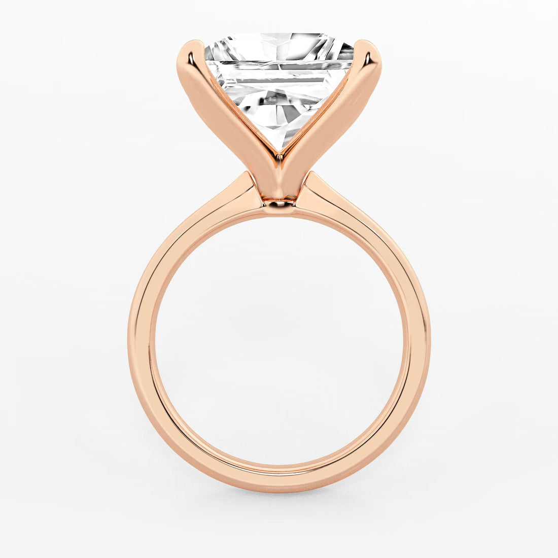 Lunara Princess Lab-Grown Diamond Petite Solitaire Engagement Ring