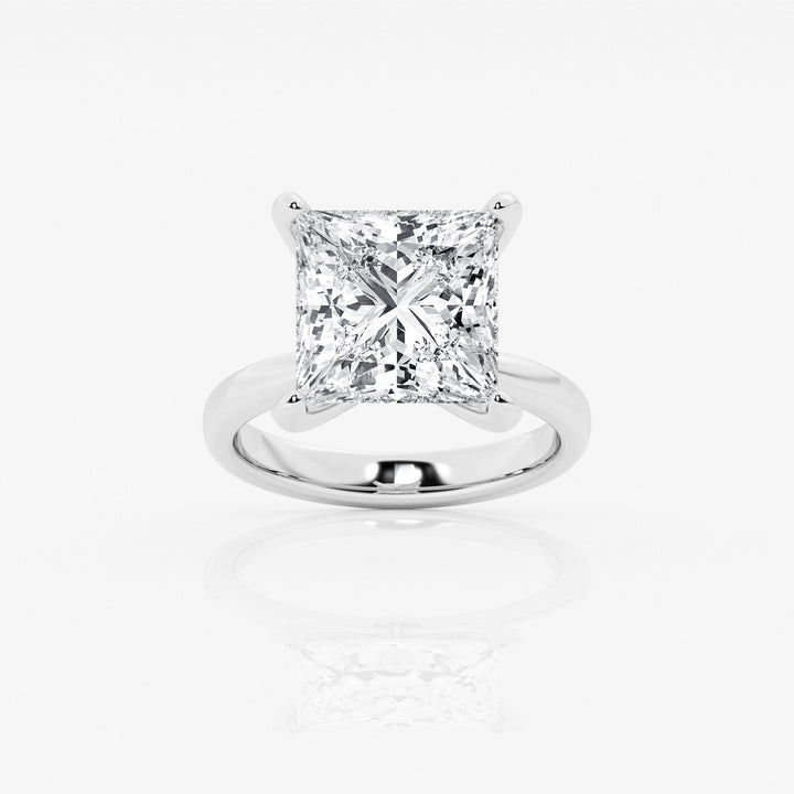 Lunara Princess Lab-Grown Diamond Petite Solitaire Engagement Ring
