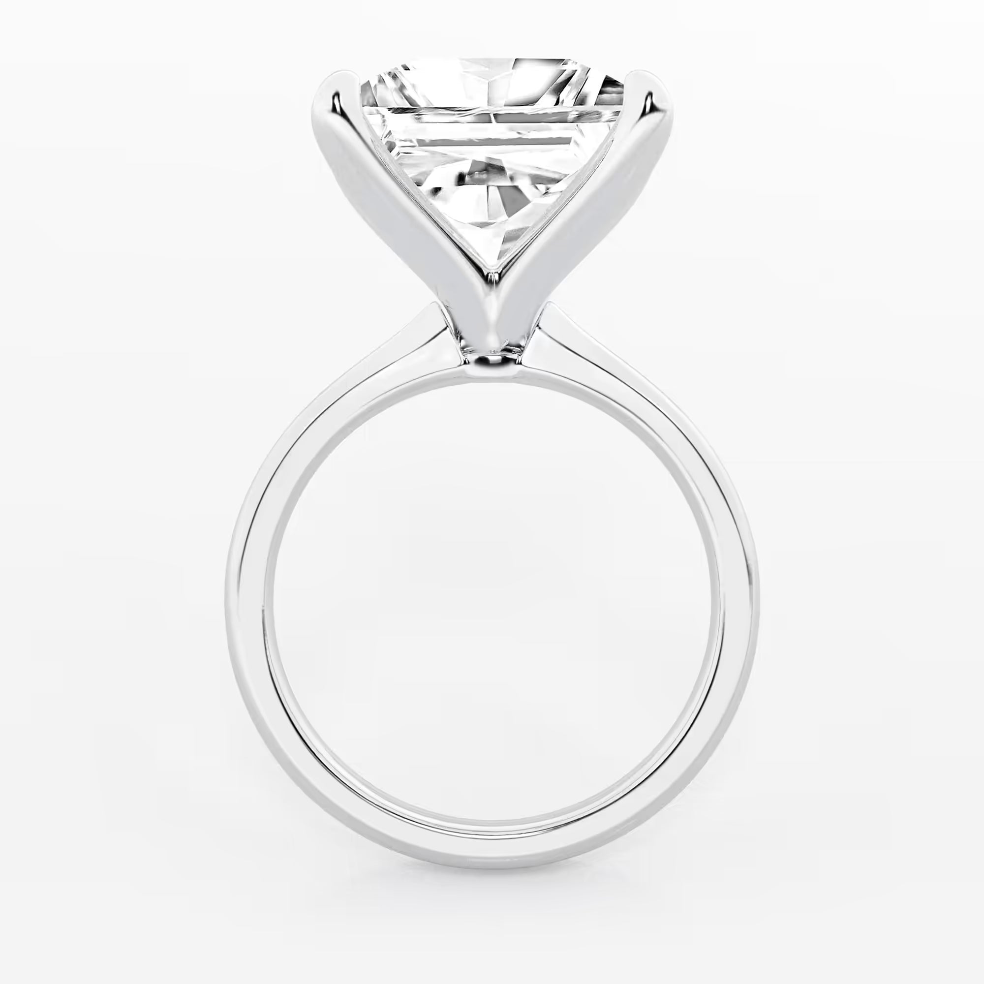 Lumière Petite Princess Cut Lab-Grown Diamond Solitaire Engagement Ring