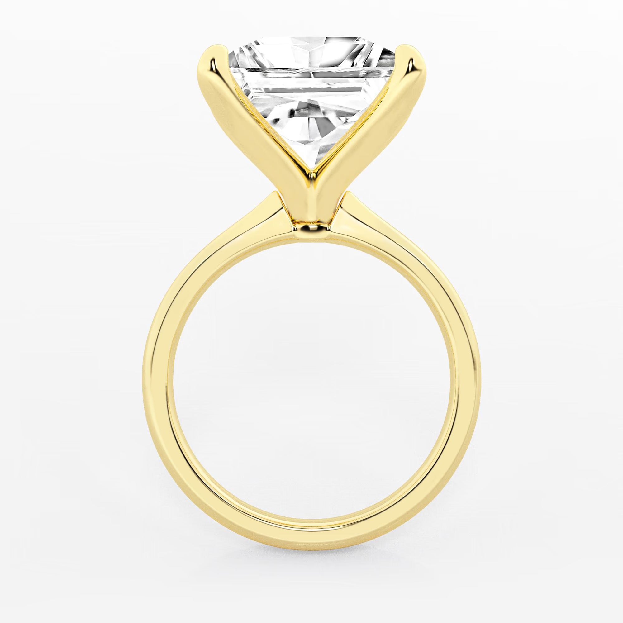 Lunara Princess Lab-Grown Diamond Petite Solitaire Engagement Ring