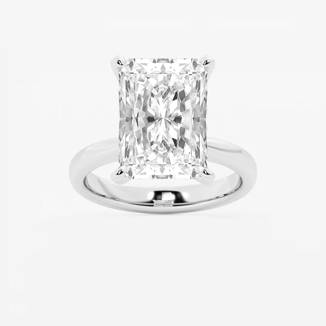 Lunara Radiant Lab-Grown Diamond Petite Solitaire Engagement Ring