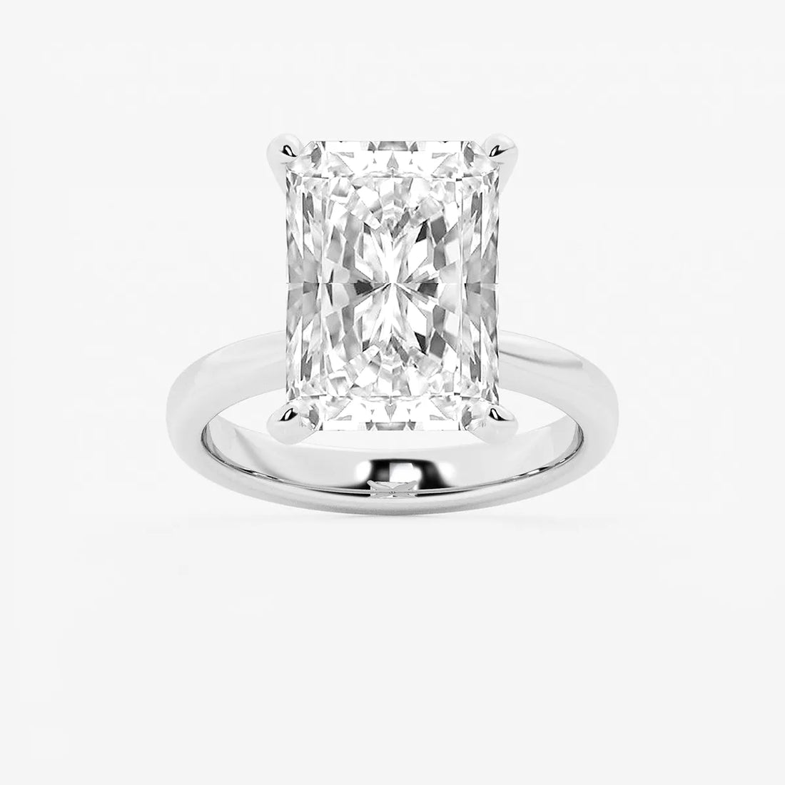 Lunara Radiant Lab-Grown Diamond Petite Solitaire Engagement Ring