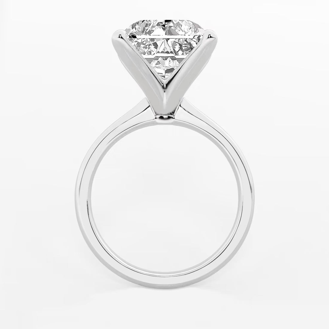 Lunara Radiant Lab-Grown Diamond Petite Solitaire Engagement Ring