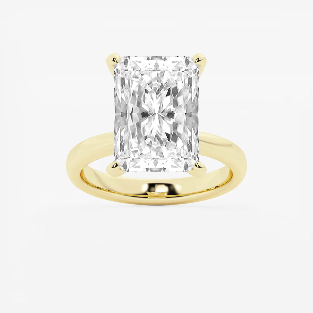 Lunara Radiant Lab-Grown Diamond Petite Solitaire Engagement Ring