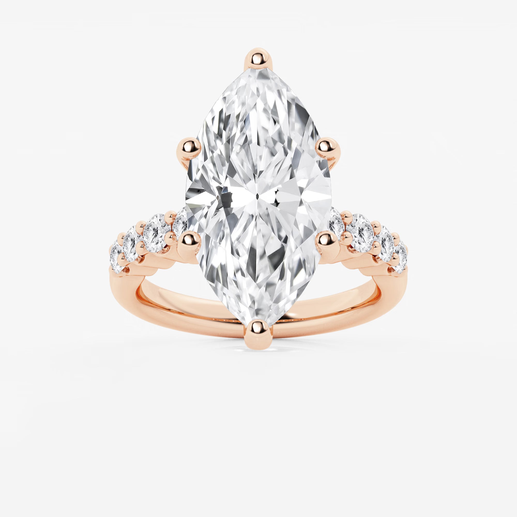 Elara Marquise Lab-Grown Diamond Graduated Engagement Ring