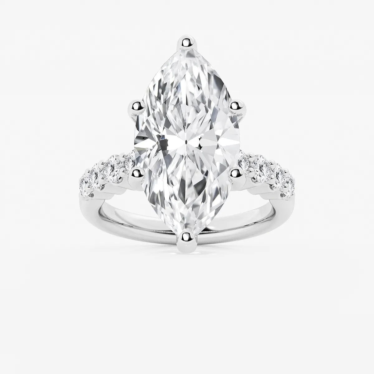 Elara Marquise Lab-Grown Diamond Graduated Engagement Ring