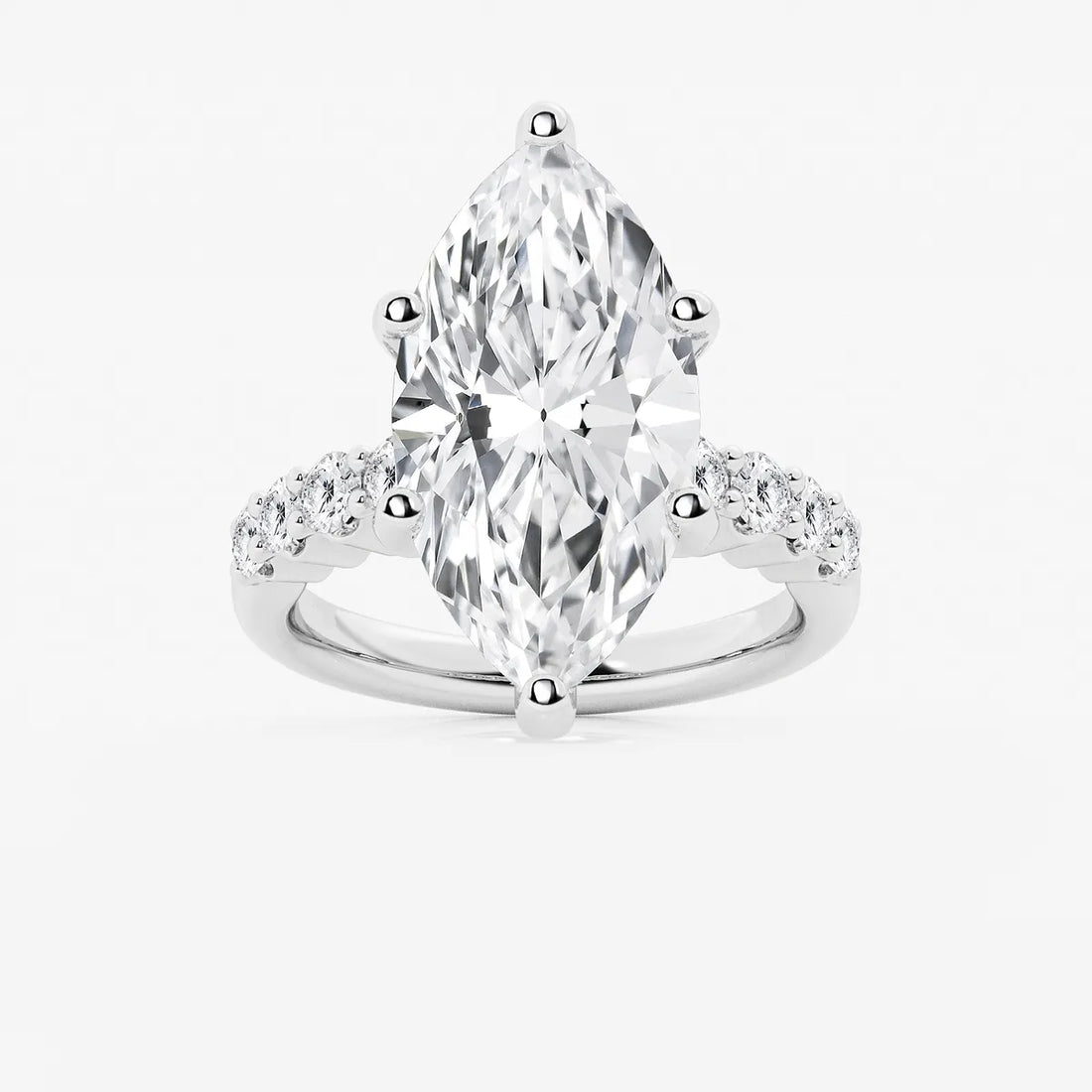 Elara Marquise Lab-Grown Diamond Graduated Engagement Ring