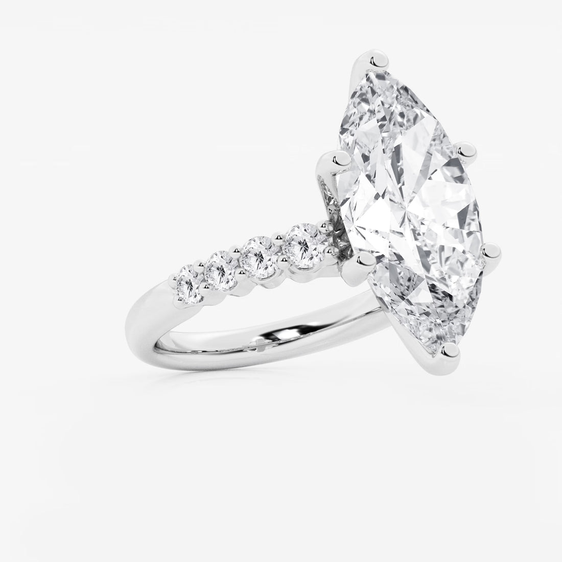 Elara Marquise Lab-Grown Diamond Graduated Engagement Ring