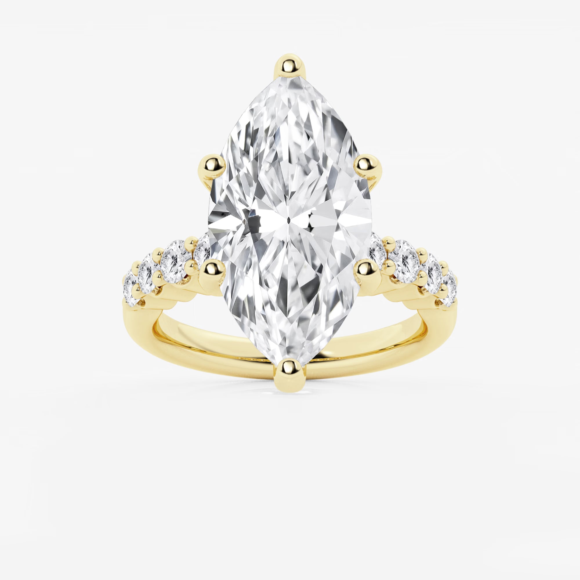Elara Marquise Lab-Grown Diamond Graduated Engagement Ring