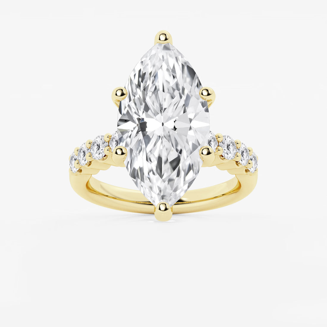 Elara Marquise Lab-Grown Diamond Graduated Engagement Ring