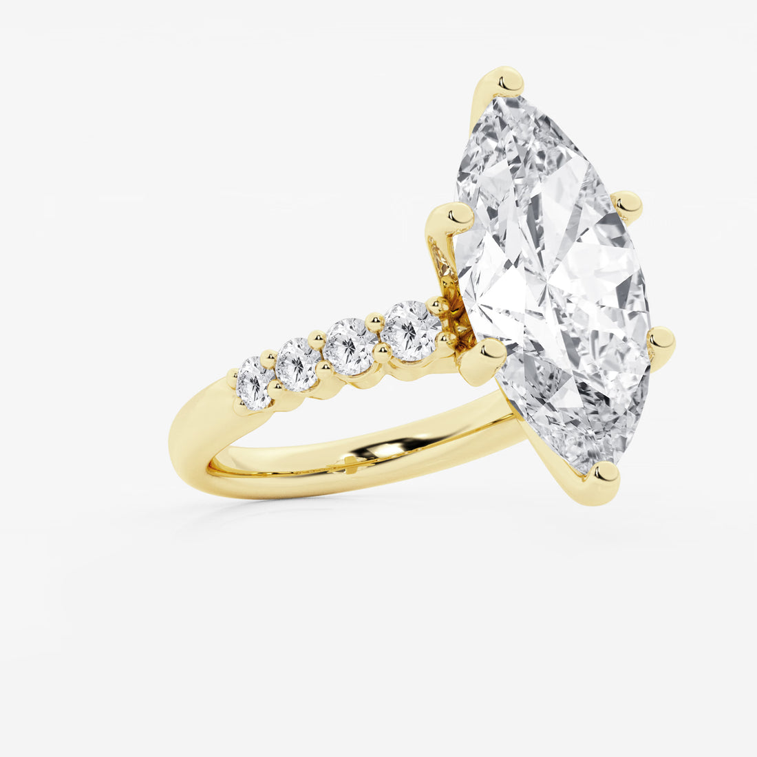 Elara Marquise Lab-Grown Diamond Graduated Engagement Ring