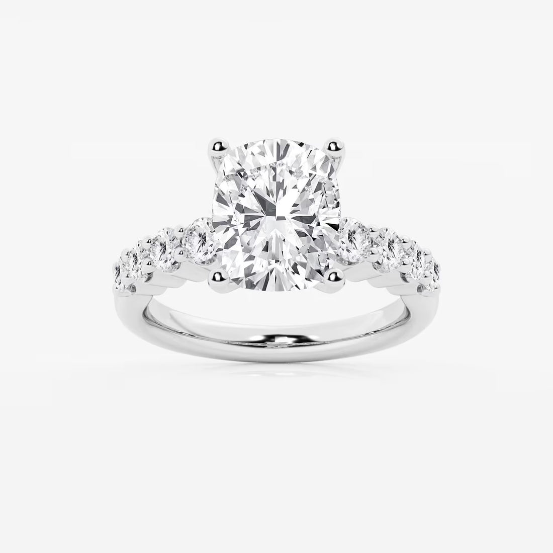 Liora Elongated Cushion Lab-Grown Diamond Graduated Engagement Ring