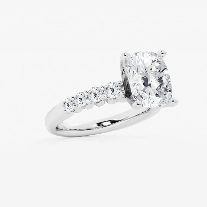 Liora Elongated Cushion Lab-Grown Diamond Graduated Engagement Ring