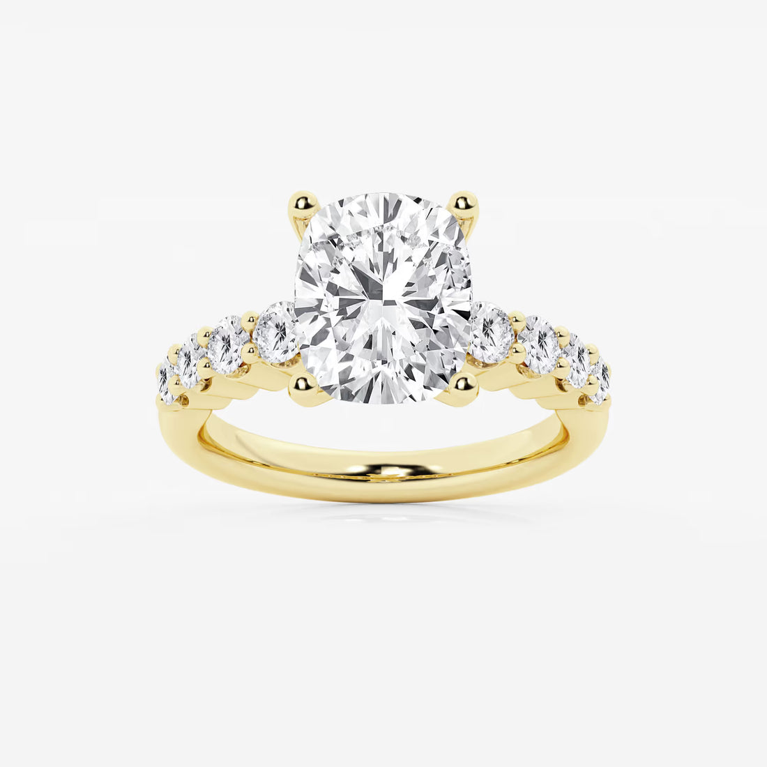 Liora Elongated Cushion Lab-Grown Diamond Graduated Engagement Ring