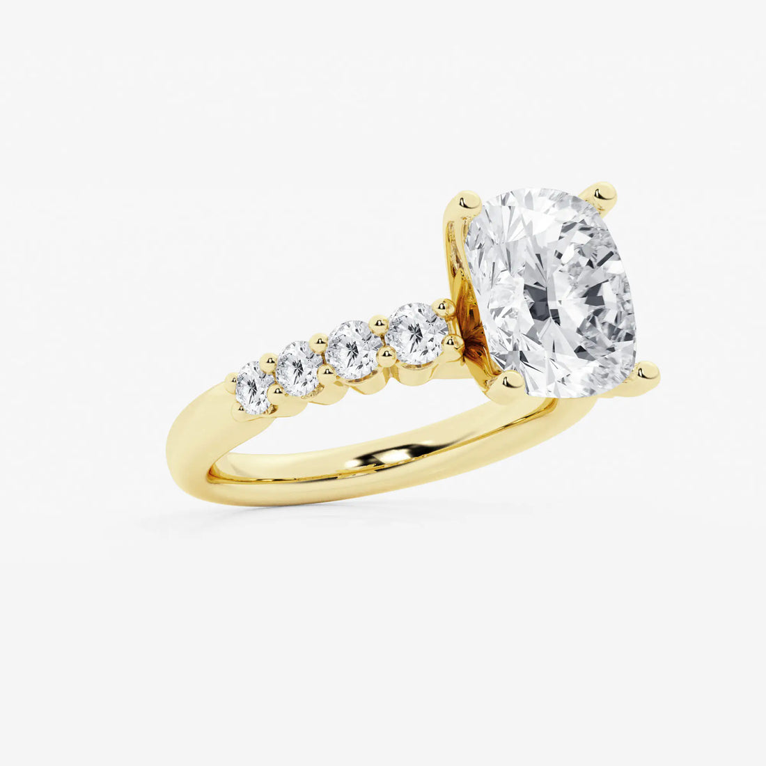 Liora Elongated Cushion Lab-Grown Diamond Graduated Engagement Ring