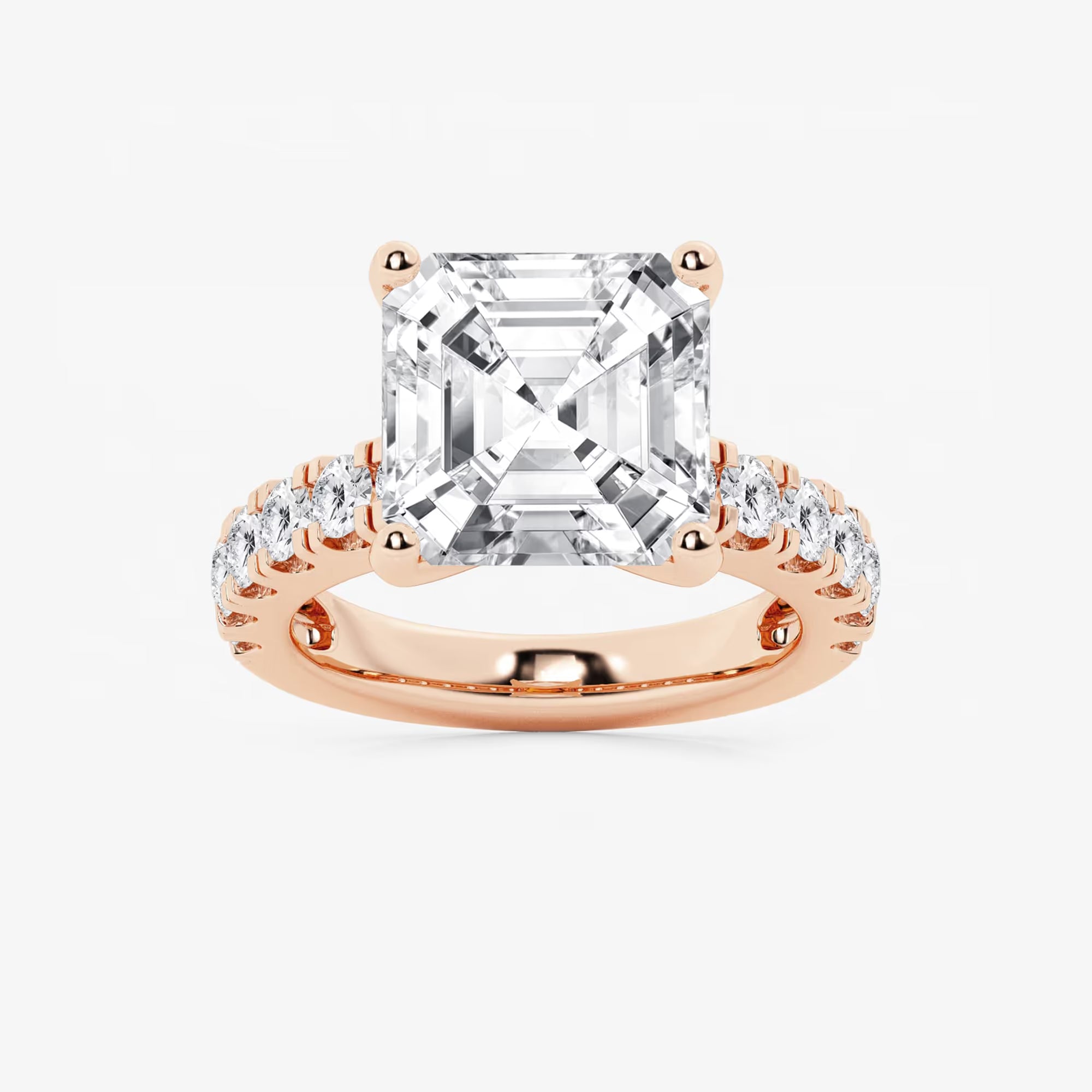 Elegant Side Stone Bridal Ring
