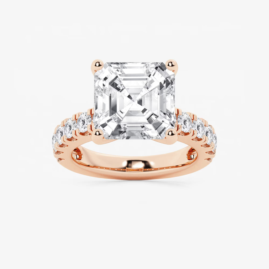 Elegant Side Stone Bridal Ring