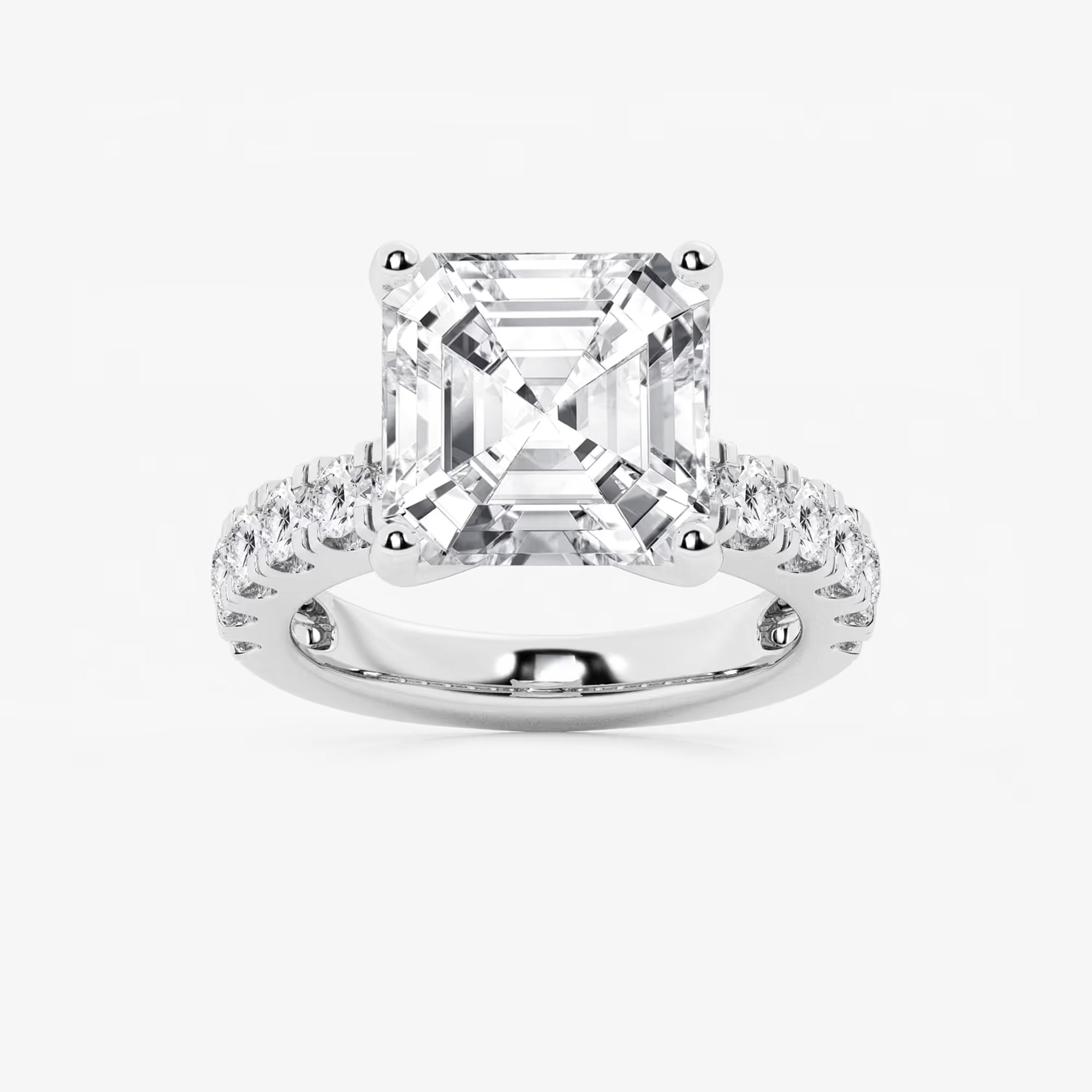 Elegant Side Stone Bridal Ring
