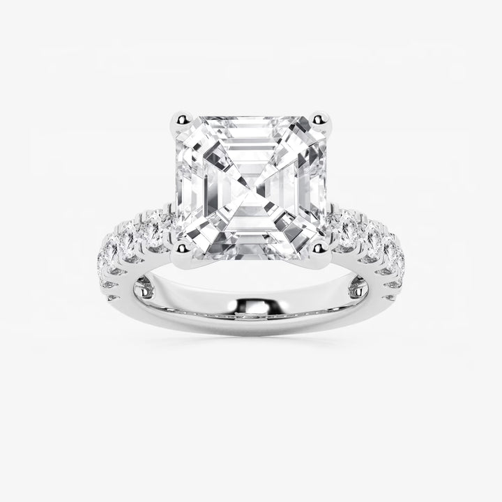Elegant Side Stone Bridal Ring