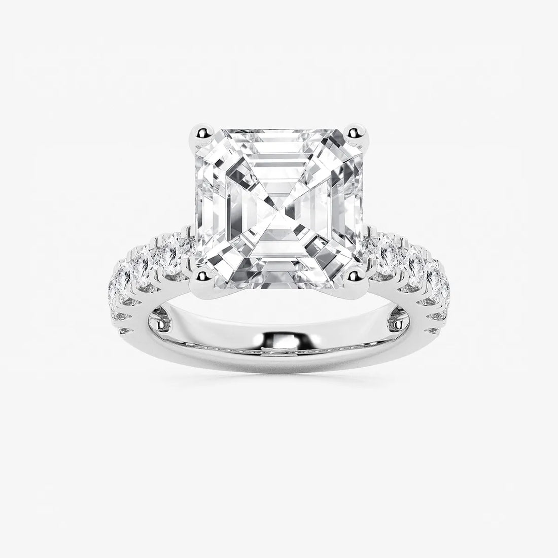 Elegant Side Stone Bridal Ring