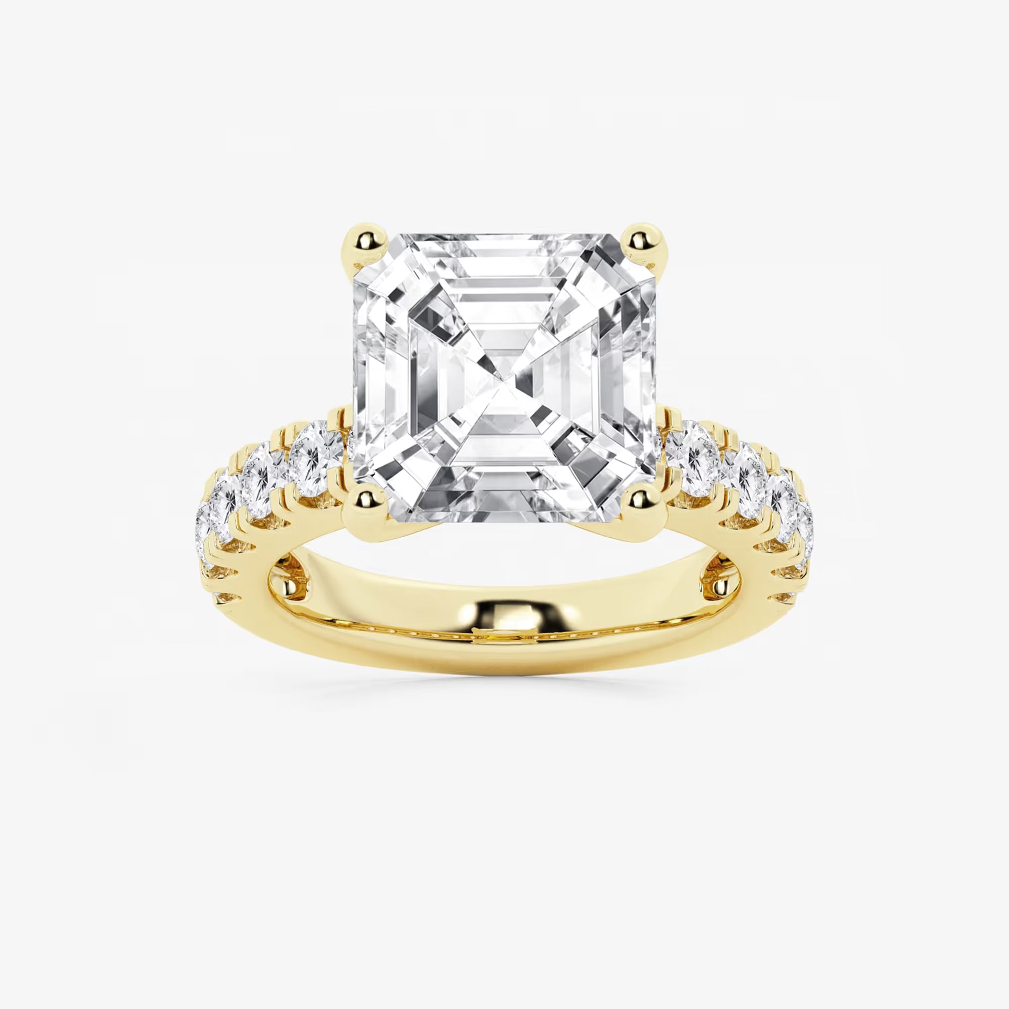 Elegant Side Stone Bridal Ring