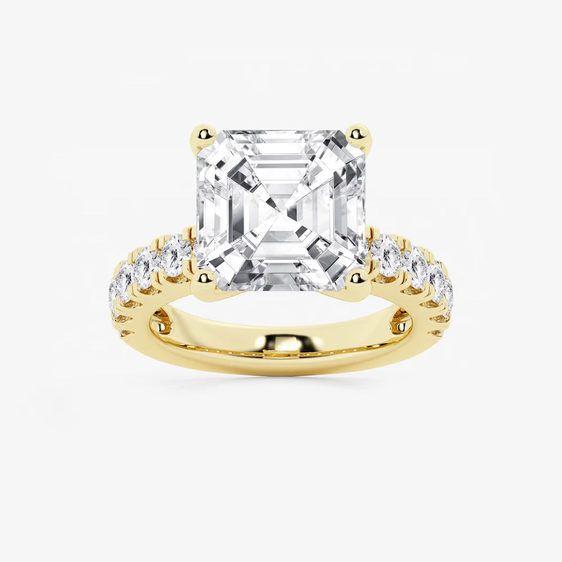 Elegant Side Stone Bridal Ring