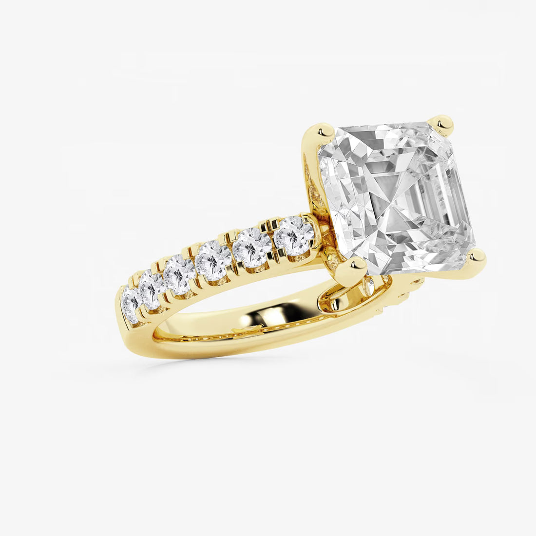 Elegant Side Stone Bridal Ring