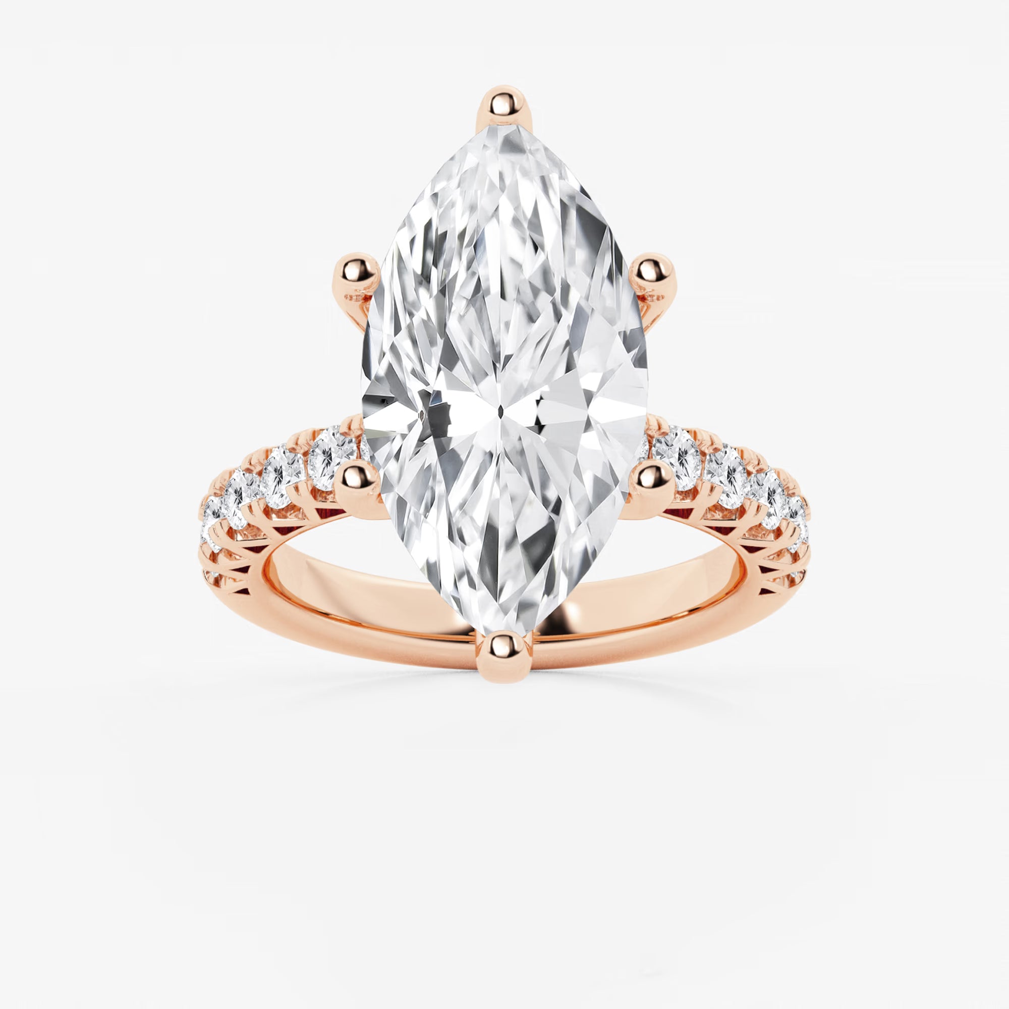 Regalia Marquise Lab-Grown Diamond Royal Crown Engagement Ring